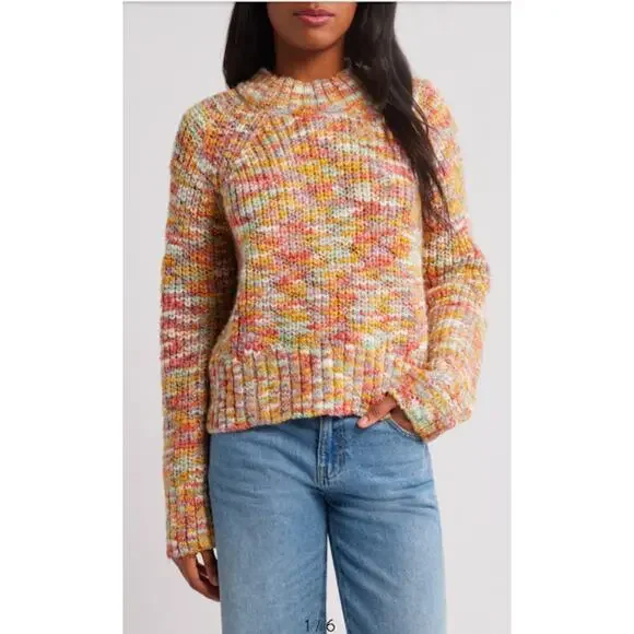 RIP CURL-Relaxed Wool Blend Sweater Cozy outdoors bohoChic beachy vacation - Picture 2 of 8